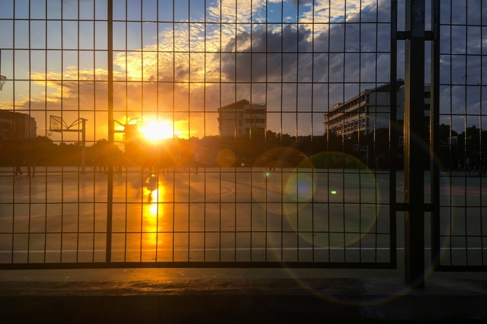 阳光照耀着校园 阳光照耀着校园