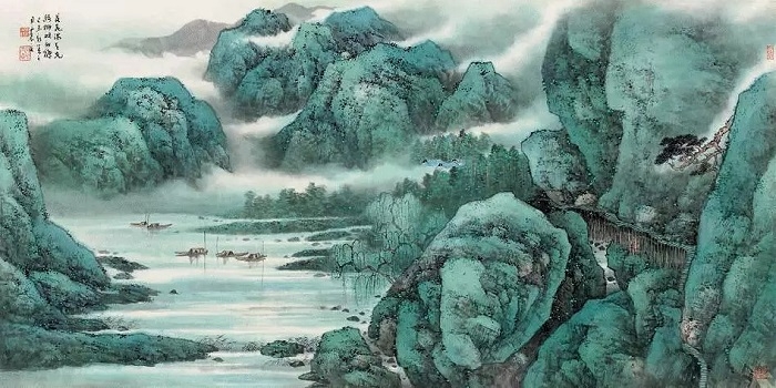 春 2015年 纸本设色 68.5×137.2cm 春 2015年 纸本设色 68.5×137.2cm