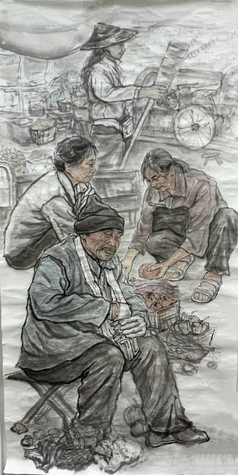  综合类（国画）三等奖《一半烟火，一半清欢》