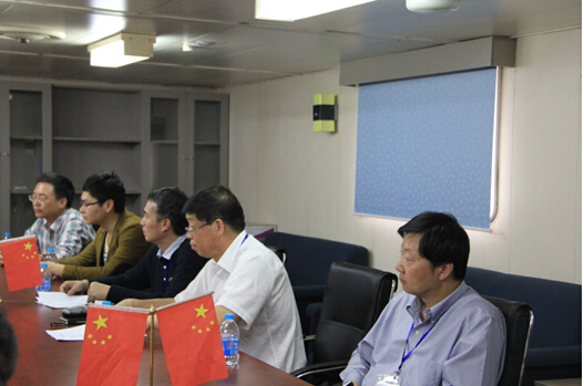 “育锋”轮现场工作会议