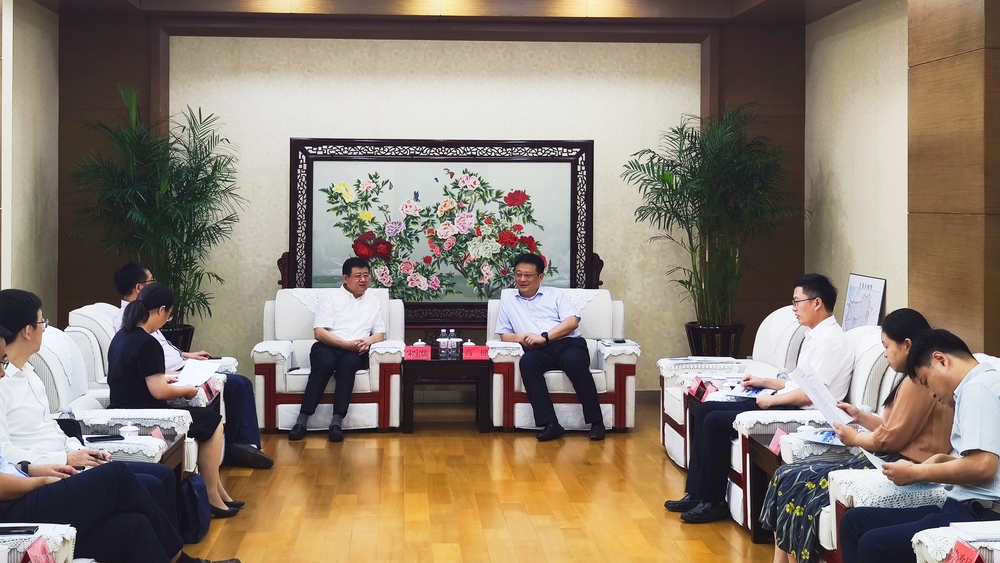 与市北区人民政府座谈